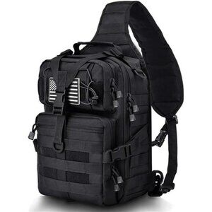 Tactical Sling Backpack Molle EDC Shoulder Bag Military Range Assault Pack